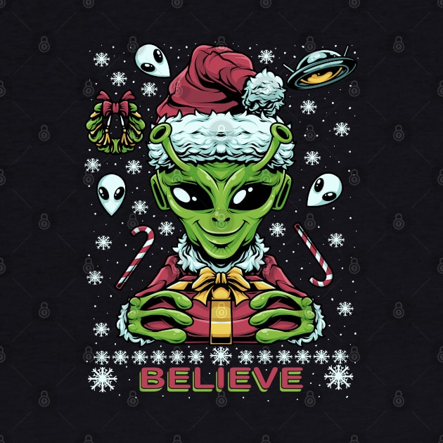 Alien Believe Christmas by AngelFlame